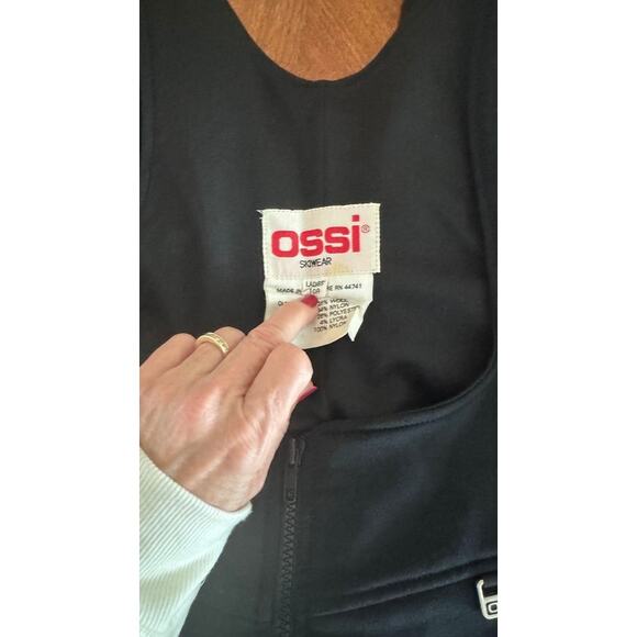 OSSI Snowwear Women’s Black One-Piece Ski Suit Size 10R Made in USA Vintage - Picture 9 of 14
